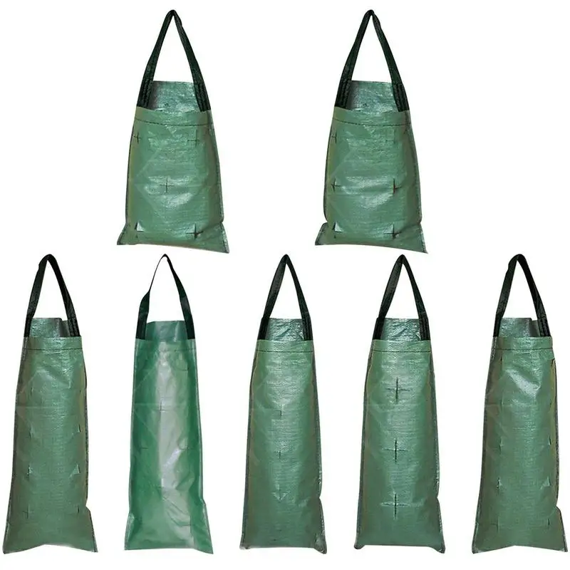 5/6/8/10 Holes Hanging Type Planting Bag Multi-Function Hanging Tomato Strawberry Grow Bag Nutrition Pot Vegetable PE Woven Bag