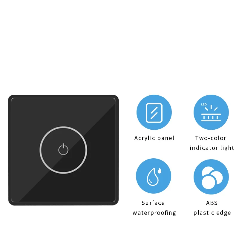 12V Touch Sensor Exit Button Door Release Access Control System With LED Indicator Automatic Sensing Switch