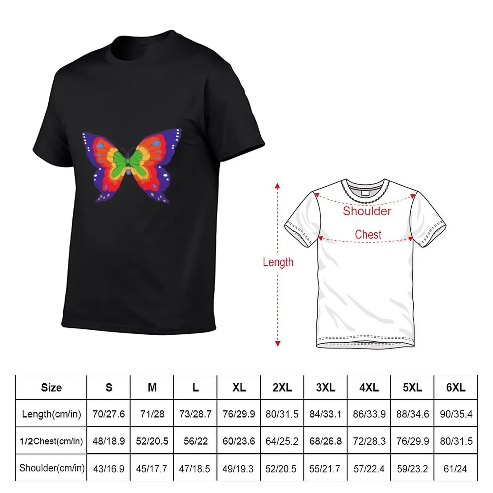 New Mason&x27;s Pompeii Butterfly T-Shirt Short t-shirt vintage t shirt mens clothing