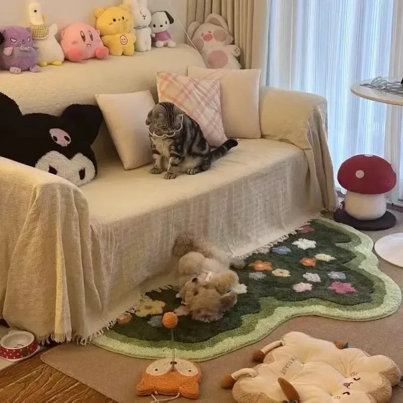 2025 سجاد المعيشة الناعم العصري سجاد السرير الأزهار أفخم المدخل الحصير دخول ممسحة المنزل الفن النباتي