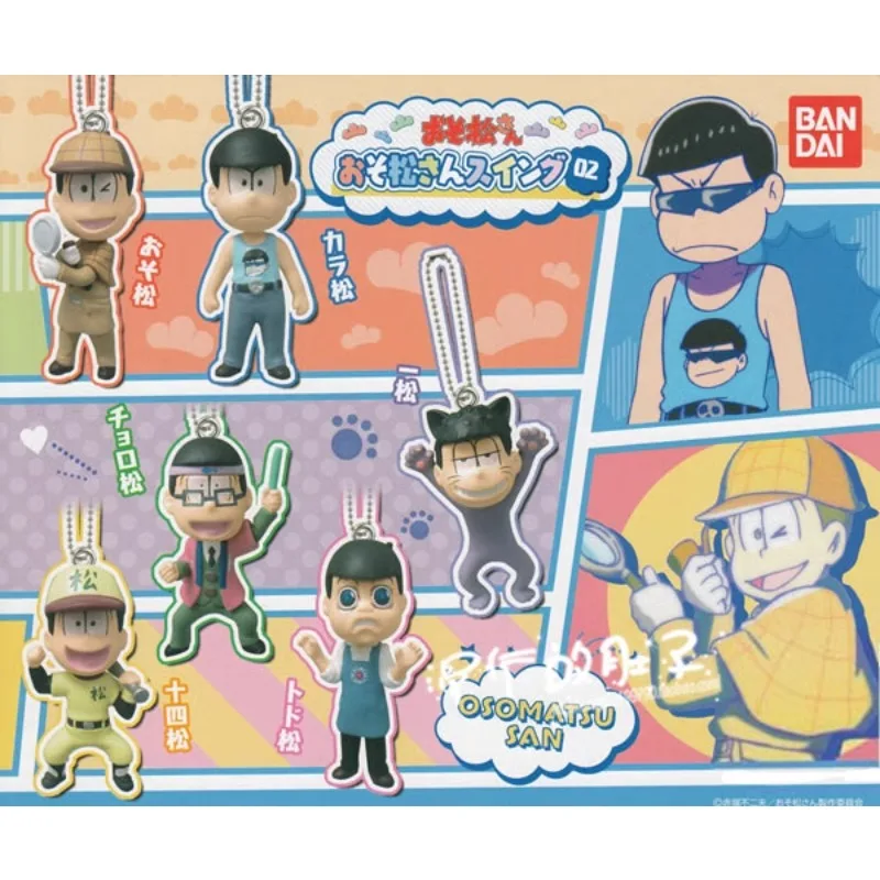 

Original Bandai Gashapon OSOMATSU Business Wear Qversion Mini Anime Action Figure Model Toy Gift Collection Ornament Pendant