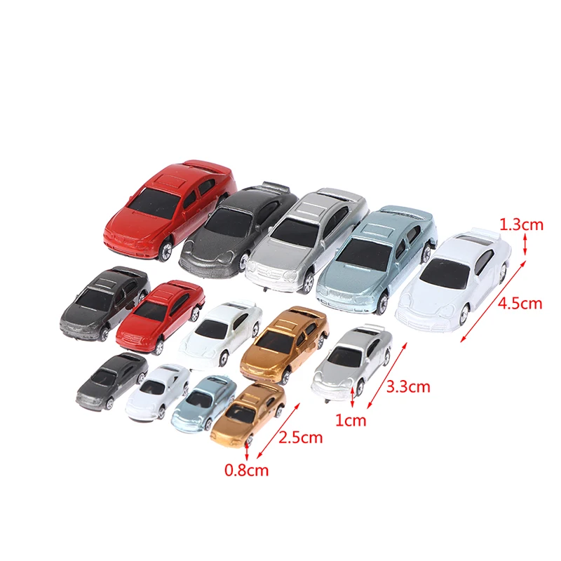 1:100-200 Dollhouse Miniature Car Truck Container Model Car Toy Doll Decor Toy Birthday Boy Gifts