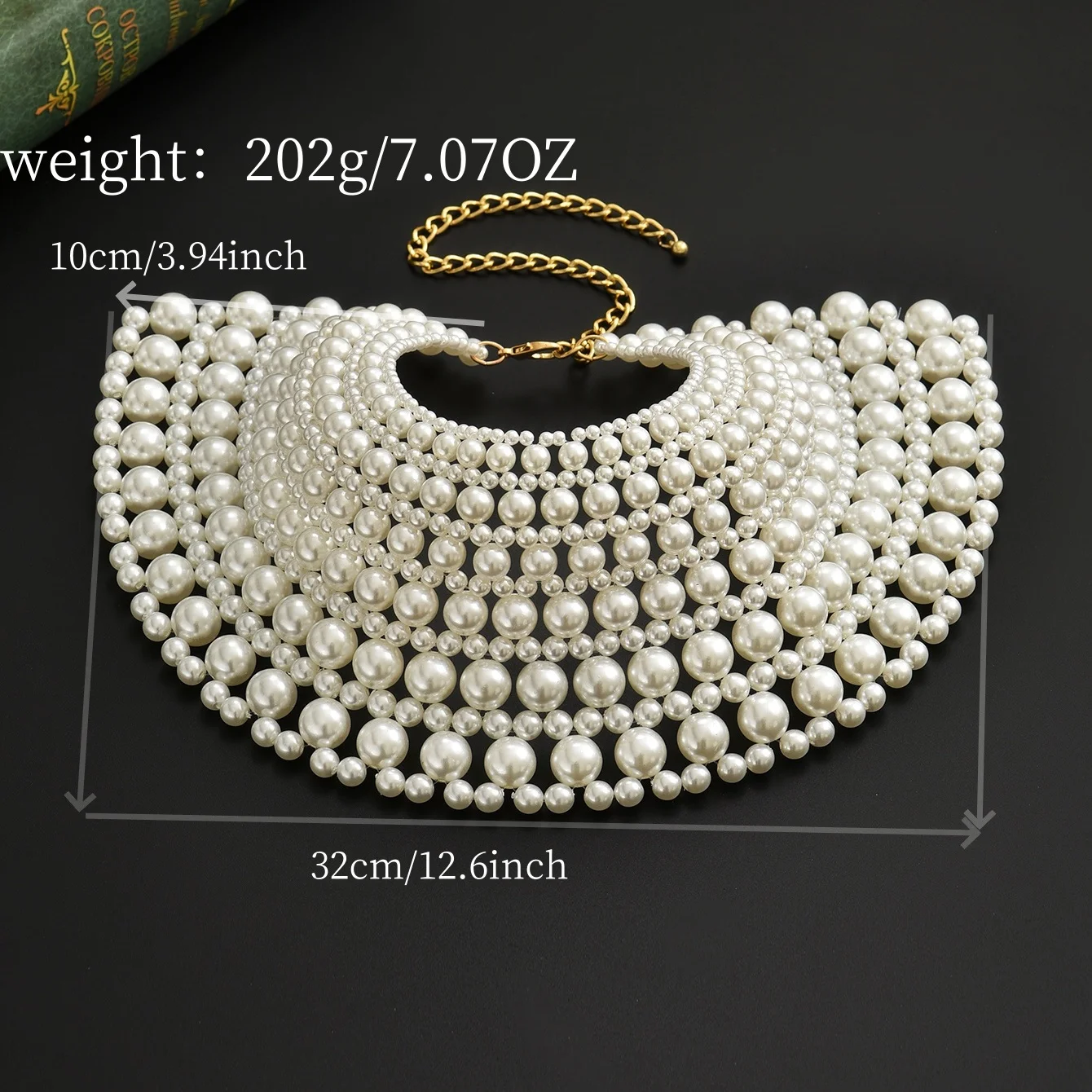 สร้อยคอแฟชั่น ไข่มุก ชุดแต่งงาน สายคล้องไหล่ เครื่องประดับ ลูกปัดทำมือ ดีไซน์แบรนด์