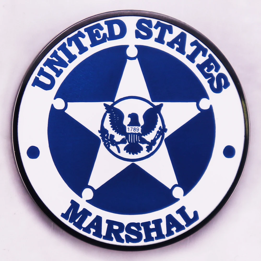 US Marshals Service-USMS Logo Esmalte Pin Sombrero Mochila Decoración