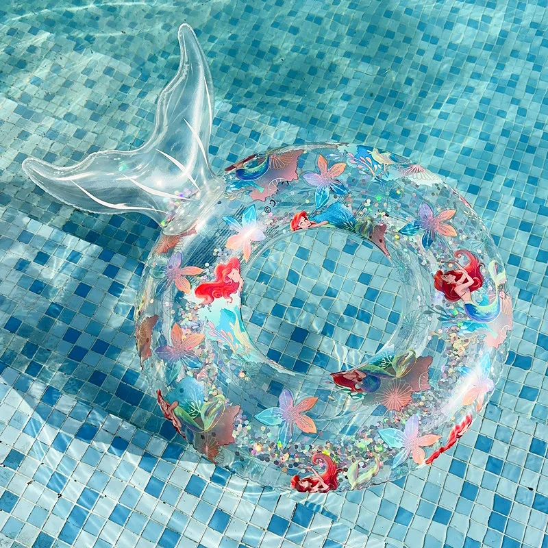 Mermaid Swim Ring for Children Pool Float Inflatable Swimming Float Tube Kids Adult Summer Accessories for Beach Party Toys