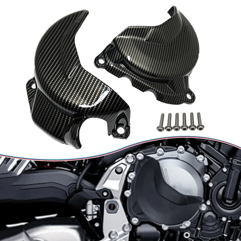 

For BMW F750GS F850GS ADV F900R F900XR 2018-2023 Motorcycle Engine Cylinder Cover Head Protection Clutch Guards Carbon Look