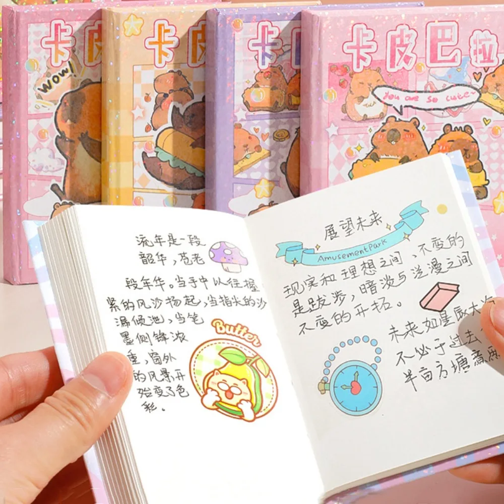 Bloc-notes de poche vierge sans doublure Capybara Capybara, petit bloc-notes, accessoires de bureau, cadeau d'anniversaire, kawaii, Rotterdam, kling, A7