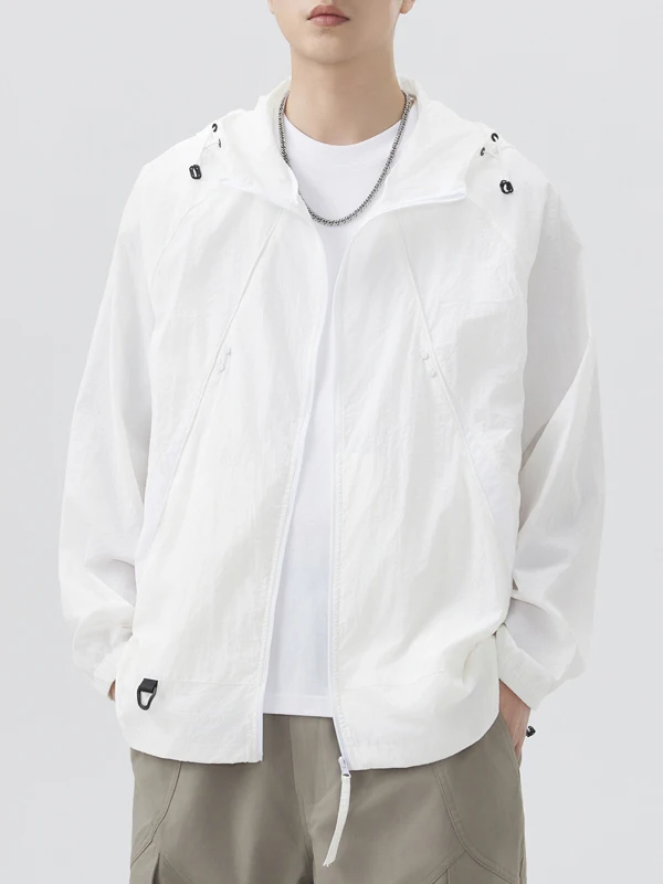 

Men's Summer Lightweight Breathable Sun Protection Fiing Outdoor Clothing Cool Sensation UV Protection Faionable Ins Wind...