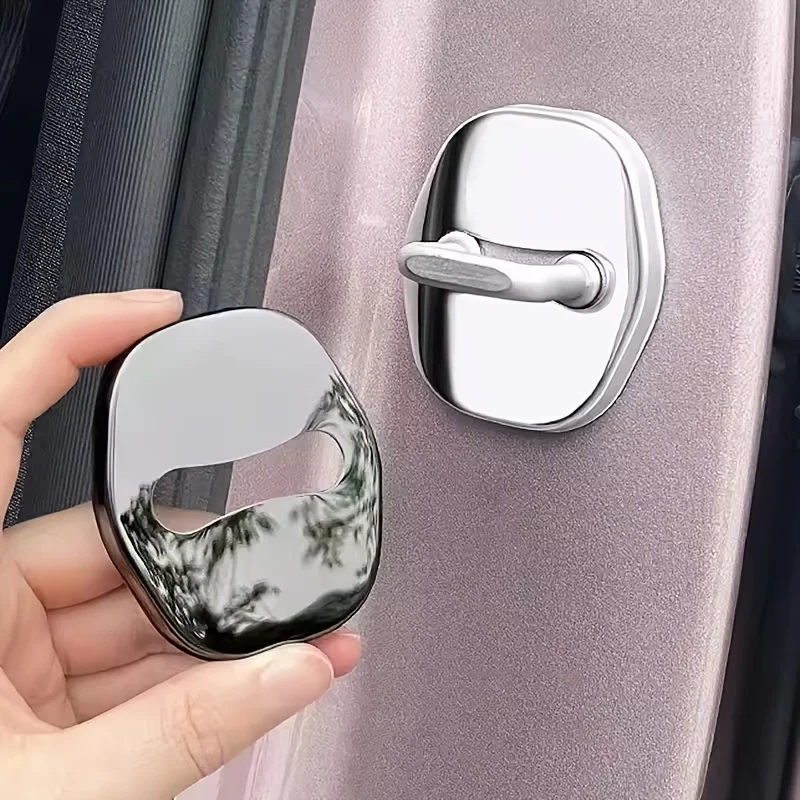 4pcs set Car Door Shock Absorber Door Lock Protector Auto Door Lock Latches Cover for BYD Atto 3 Act Tang F3 E6 Yuansong Plus