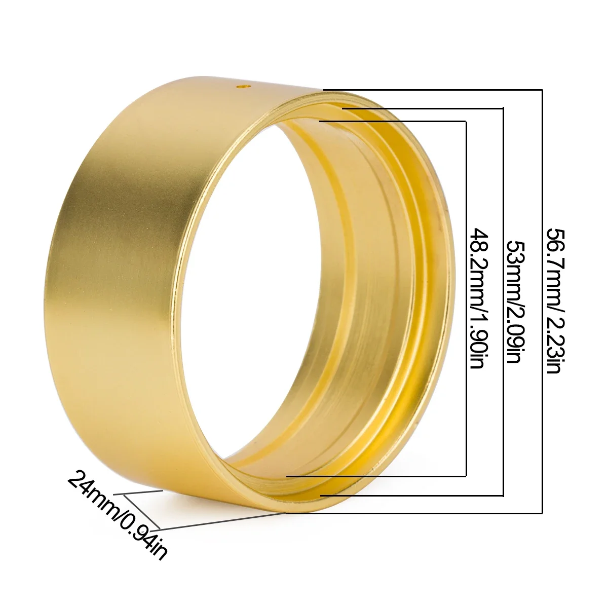 حلقة موازنة داخلية بحافة عجلة Beadlock معدنية مقاس 1.9 بوصة (94 جرام/قطع) لـ 1/10 RC الزاحف المحوري SCX10 III Traxxas TRX4 D90 Capra #3