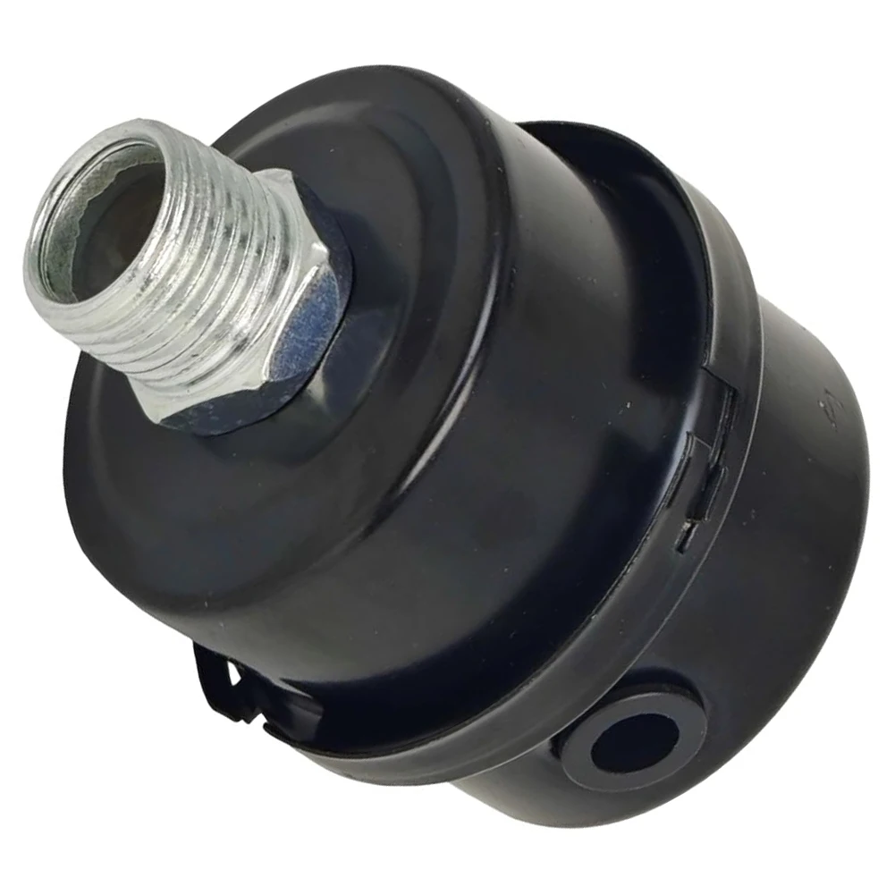 Black Air Filter Muffler High Efficiency Air Filter Motor Controller Compatible Air Filter MPT Threaded Interface
