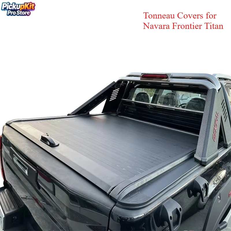 

Top Quality Aluminium Retractable Roller lid Shutter Truck Pickup Bed Tonneau Covers for Navara Frontier Titan D40