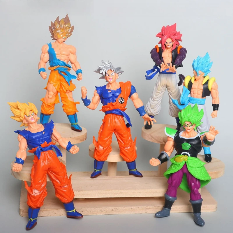 4PCS Super Saiyan Handheld Anime, Sun Wukong, Beijit Saiyan, Wujita Model Ornament, Anime Trendy Play, Peripheral Toys
