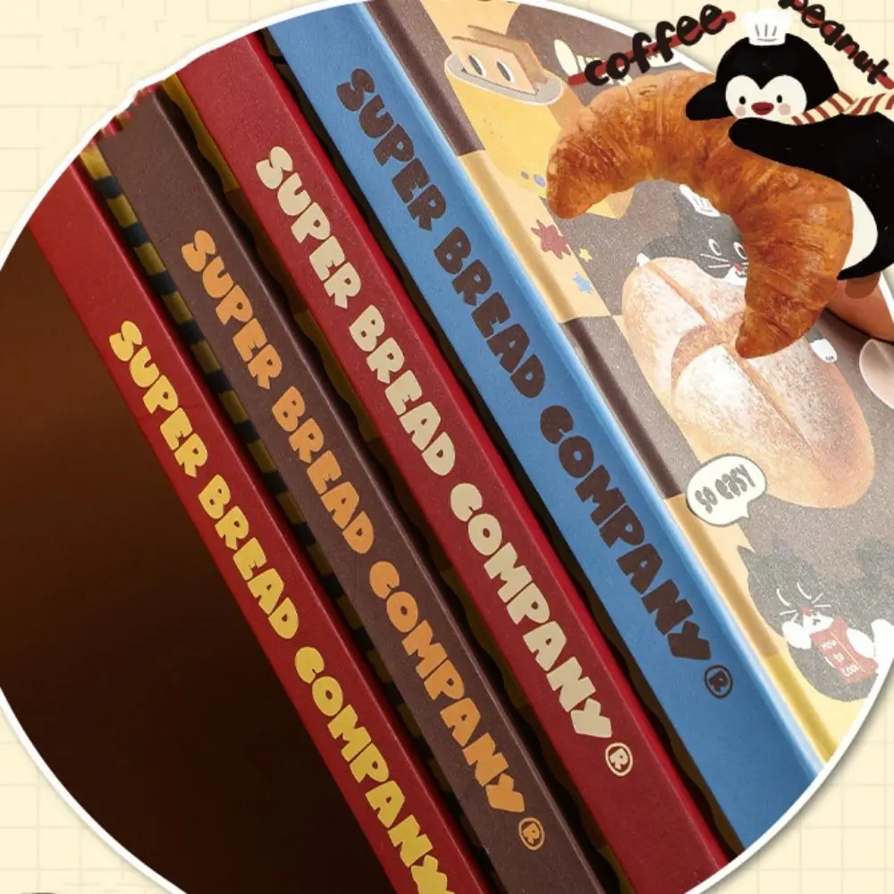 Bread Hardcover Schedule Planner Notebook To Do List Thicken B6 Notebook Planner 4 Colors Cute Diary Notepad Journal Notebook