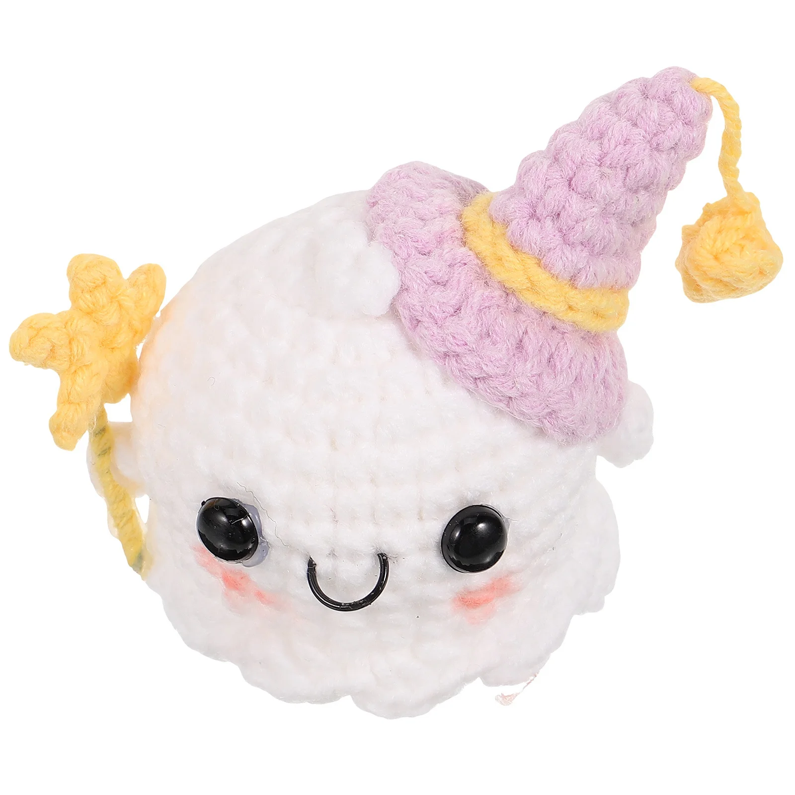 

Woolen Yarn Small Cartoon Ghost Ornament Hand Woven Halloween Ghost Decoration Festival Scene Prop Perfect Party Accent
