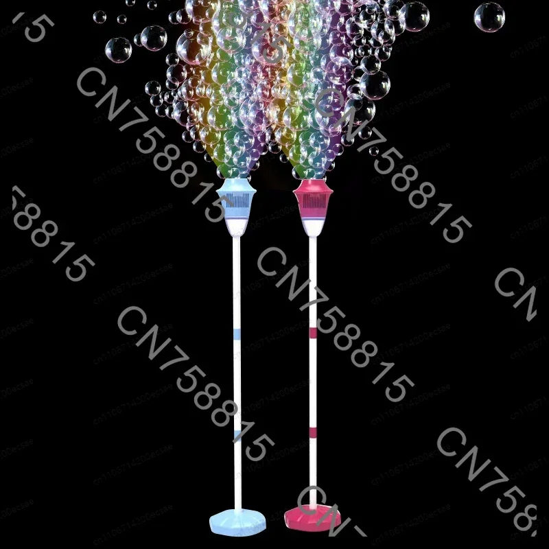 Birthday wedding party bubble machine, fully automatic outdoor light with light, no battery required, bubbles can be generated