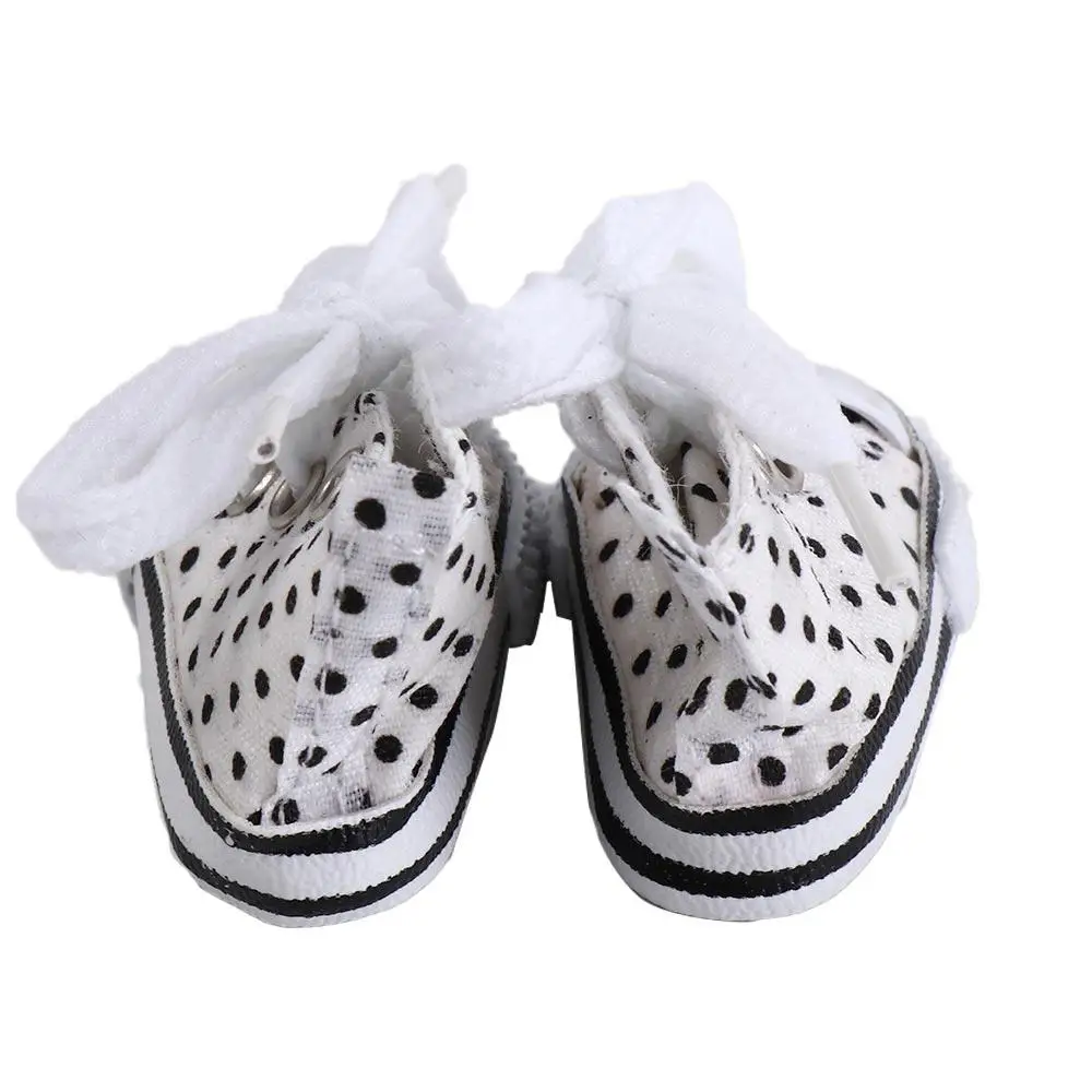 수제 귀여운 인형 미니 캔버스 신발 카와이 미니 인형 캐주얼 캔버스 신발 다채로운 플라스틱 BJD 인형 신발 소녀 장난감