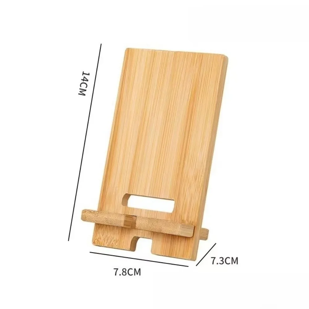 

Wooden Desktop Phone Holder Bracket Support Multi-functional Lazy Bracket Tablet Mount Phone Charging Stand For Home/Office
