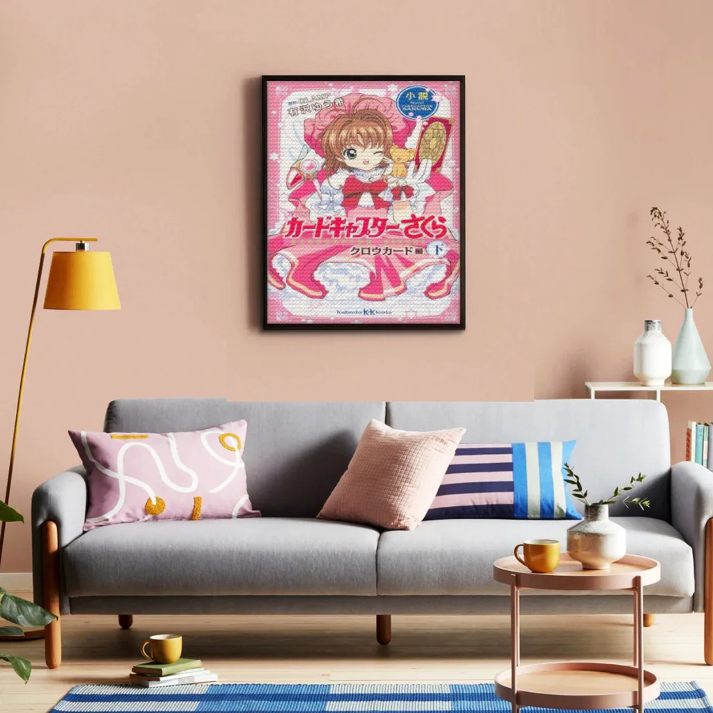 Cardcaptor Sakura Magic Circle Diamond Painting   5D Diamond Mosaic Embroidery Suitable for Children DIY Gift Home Decor