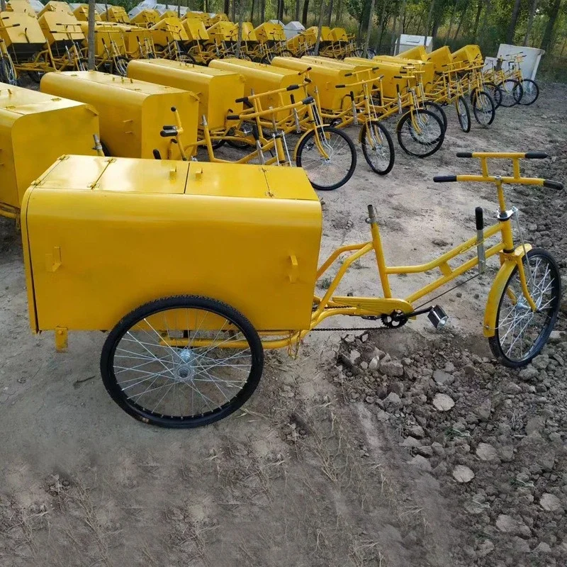 Human sanitation three-wheeled garbage truck property municipal government community large-capacity cleaning