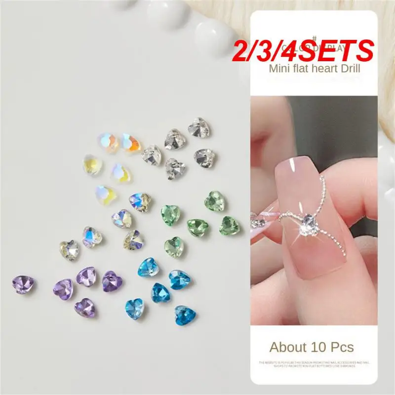 2/3/4SETS Love Jewelry Nail Decoration 10 Pieces/bag Nail Supplies Nail Stickers Nail Enhancement 3 * 3.5cm