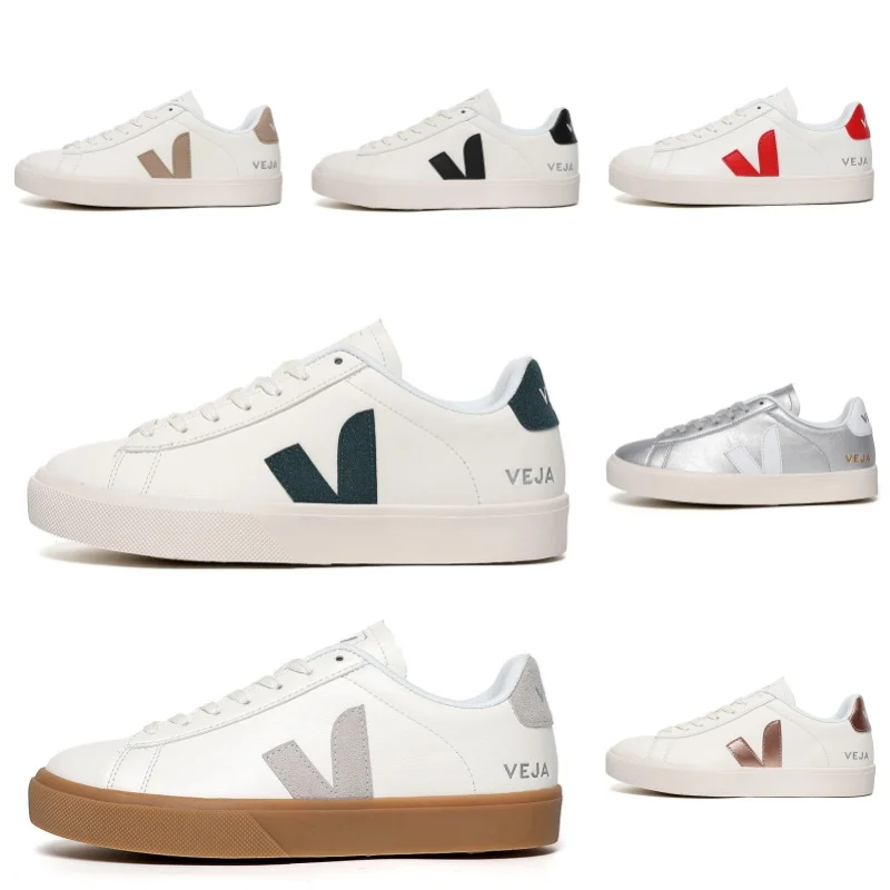 V-Shaped Letter Classics V10 Sports Shoes VEJA Men Women V12 Casual Shoes Leisure No-Slip SkateBoarding Soft Walking Sneakers