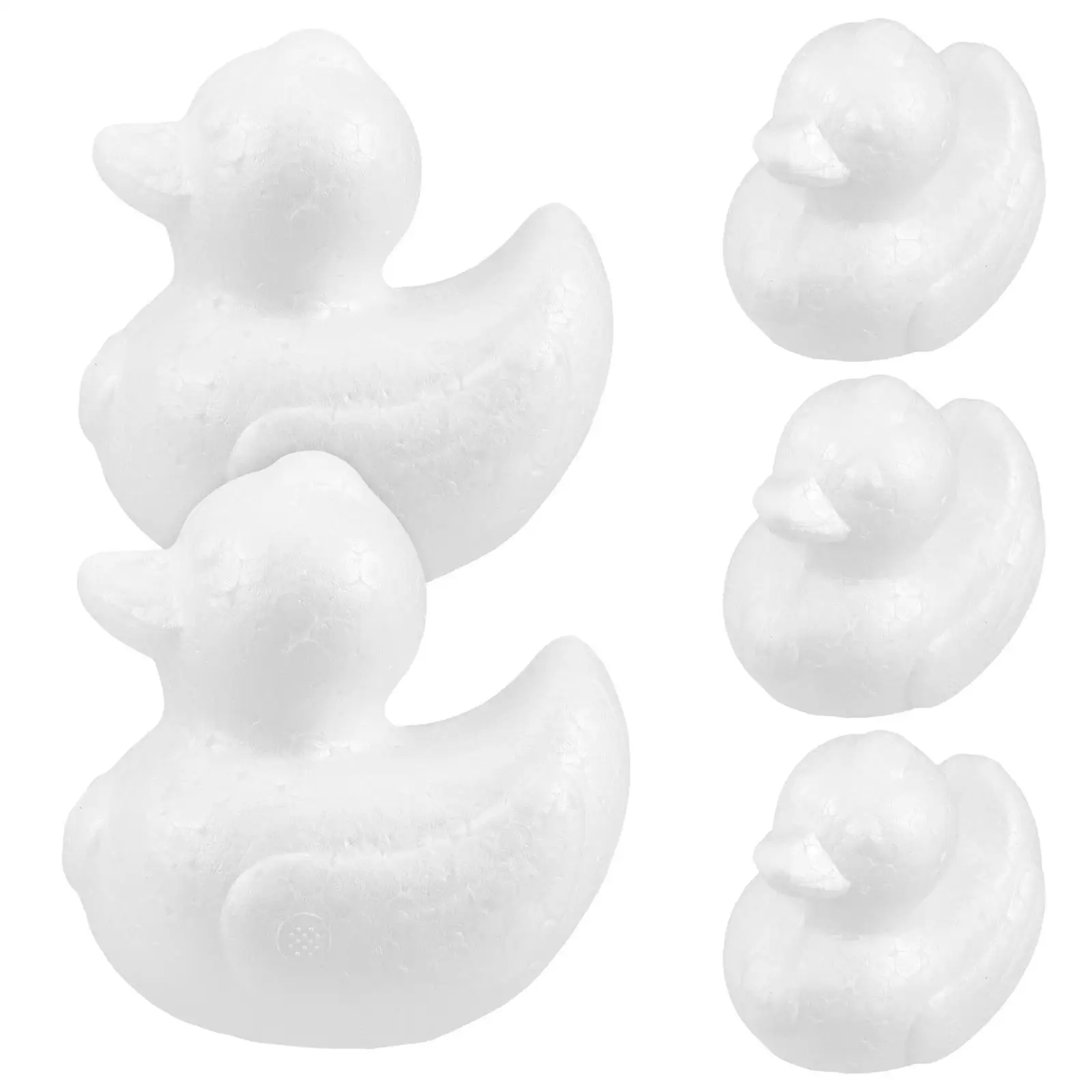 

5Pcs Foam Simulation 9 5cm Unpainted Craft Animal Models for Baby Shower Float Bath Decorations Easter Foam Animals