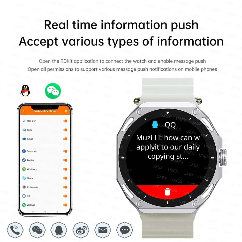Men's 2026 New 1.53 HD Smartwatch Display Health Tracking Bluetooth Call Voice Assistant Sport Multifunction Smartwatch Outdoors