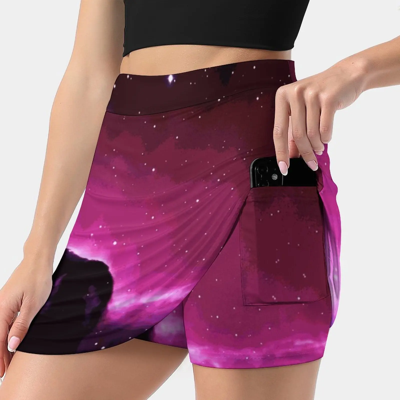 Horsehead Nebula Women Sports Lining Skirt Tennis Dance Fitness Short Printed Skirts Nebula Horsehead Nebula Space Universe