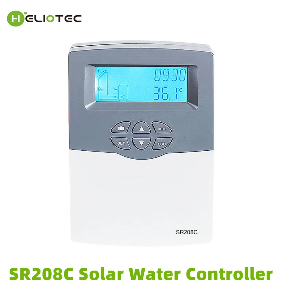 Imagem -02 - Dividir Água Controlador Solar Sr208c