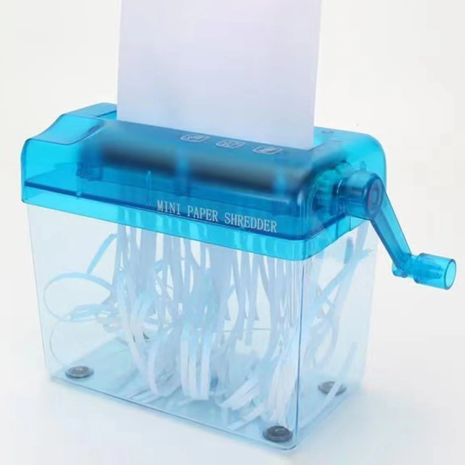 

Desktop Mini Hand Shredder Safe Transport Documents Paper Cutting Tool Suitable for Christmas Birthday Gift