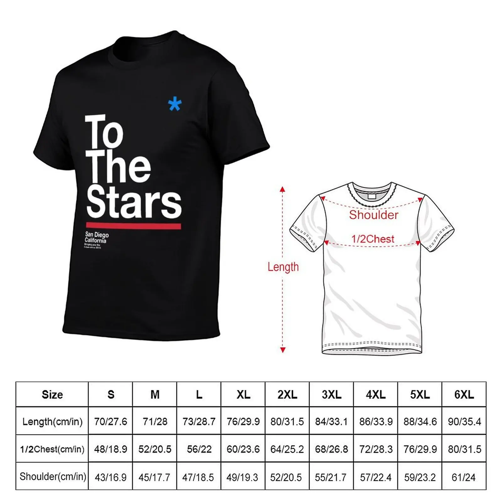 تي شيرت TTS - To The Stars تي شيرت رجالي برسوم جرافيك تي شيرت للرجال بقصة ضيقة