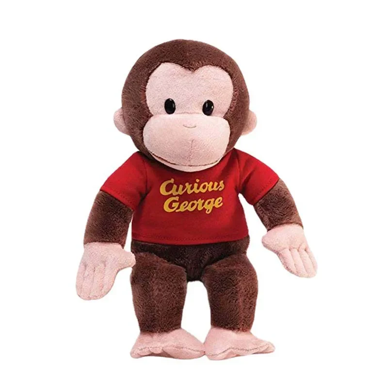 40cm Kawaii Anime Curious George Monkey Plush Kids Stuffed Animals Toys For Children Birthday Gifts