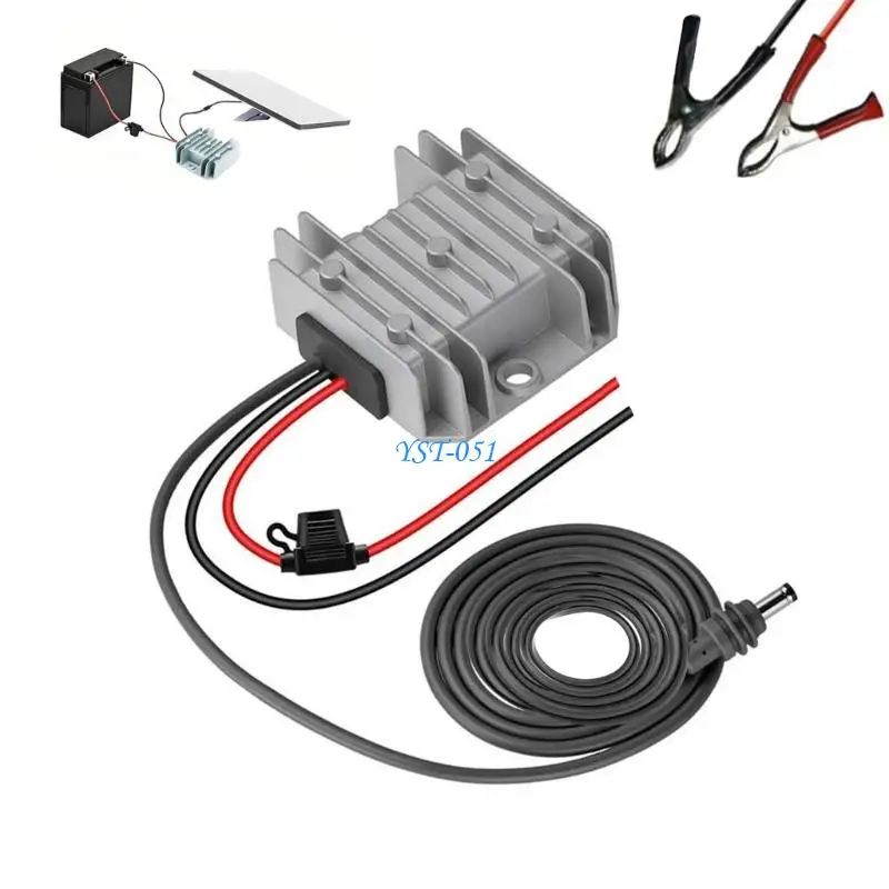 E15A 30V Output 3.5A Step Up Converters Cable 12V/24V Power Adapters Step Up Converters with Female Plug Easy to Install