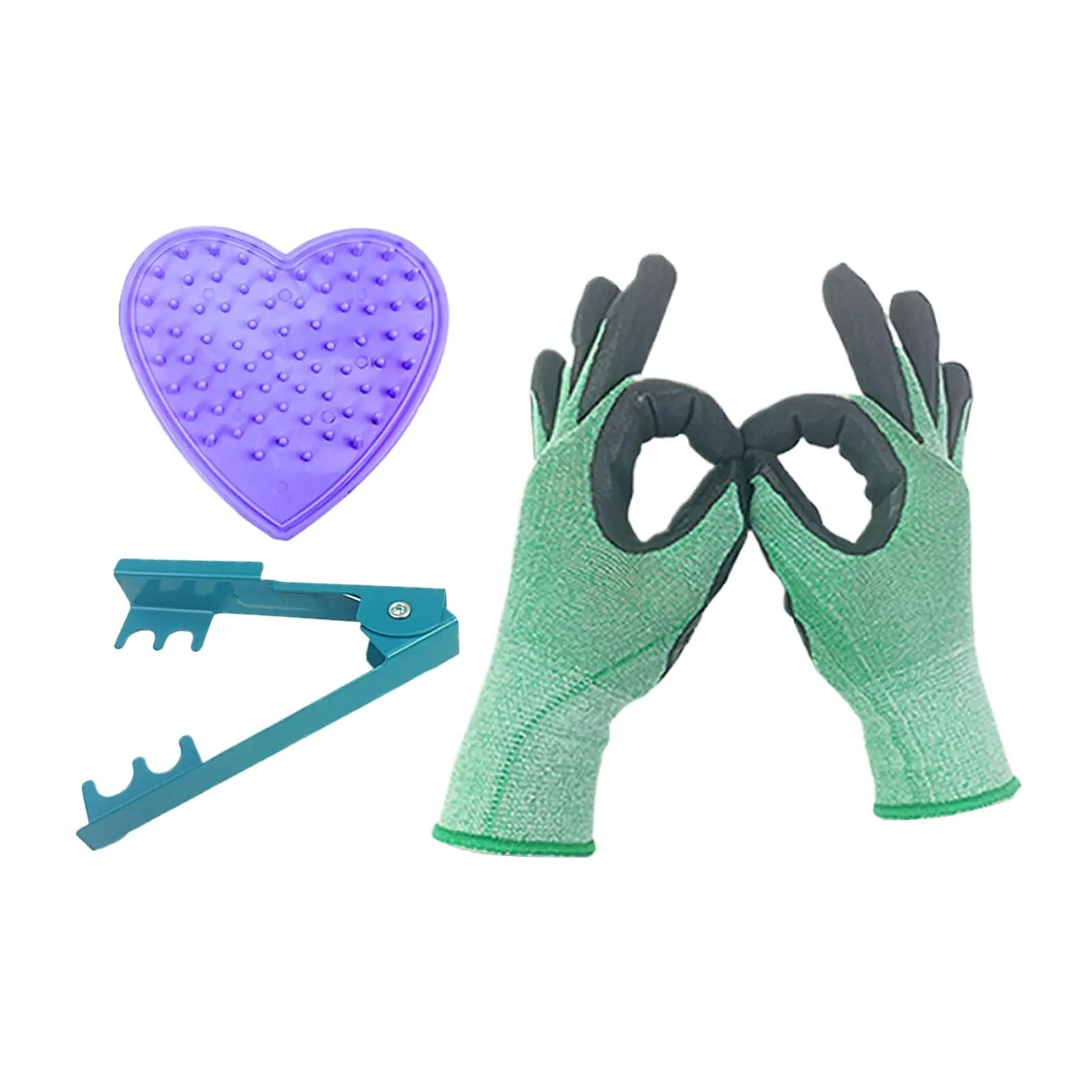 floral thorn stripping set durable thorn remover pliers matched gardening gloves with compact storage bag fit flower arranging