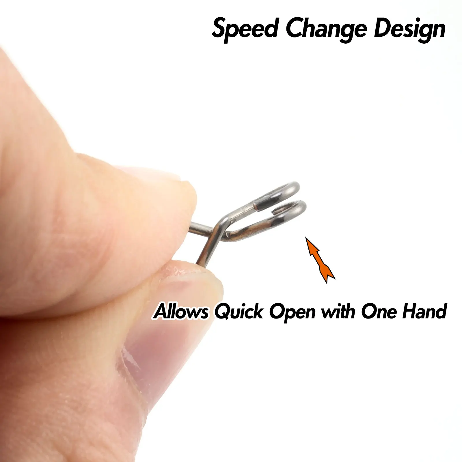 Clips de cambio rápido para Crankbait – Acero inoxidable agua salada - imagen 5