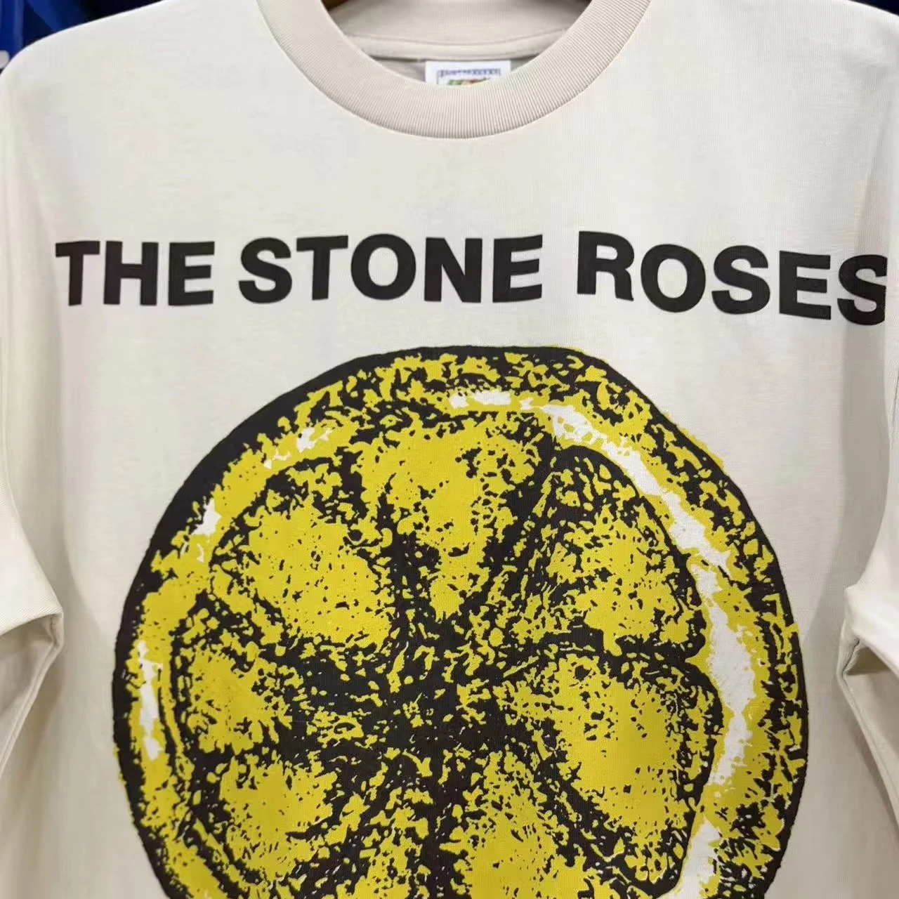 SAINT Classic washed vintage lemon print T Shirt Men Women Oversized Tee Tops T-Shirt