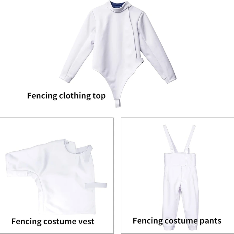 New 350NW Fencing Jacket Uniform Suit (Pants/Jacket/Vest Set) Classic Male Fencing Training Protective Suit for Foil Epee Saber