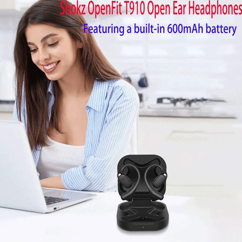 Зарядный чехол для наушников Shokz OpenFit T910, сменный аккумулятор 600 мАч, модный чехол для зарядного устройства