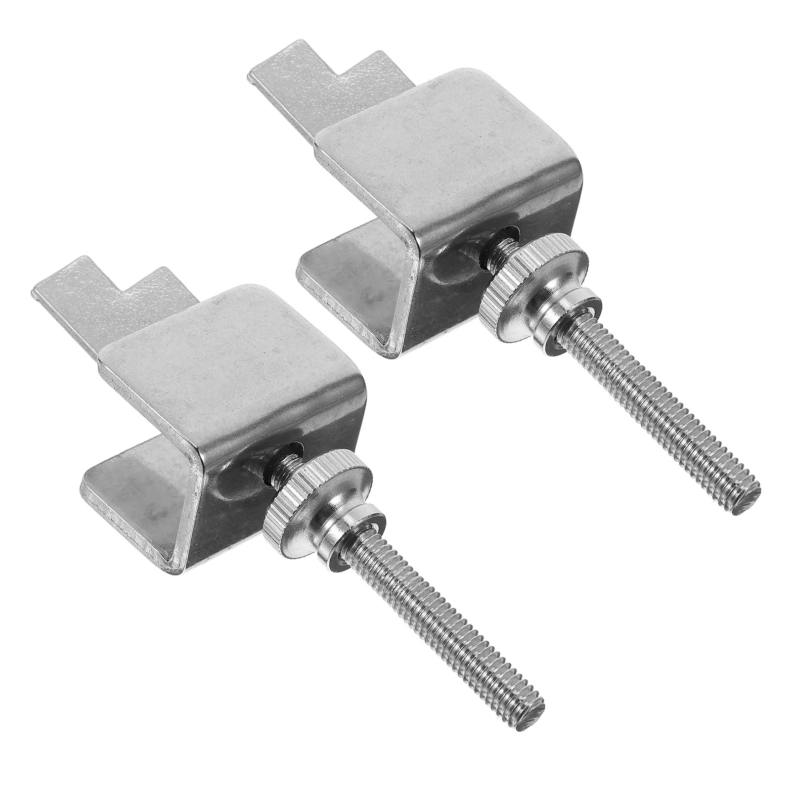 2Pcs Stainless Steel Portable Door Locks Anti-Theft Travel Lock Hotel Room Security Door Lock for Home Apartment Use