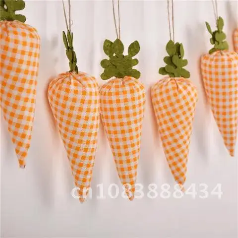 

Carrot Easter Ornaments Hanging Home Decor Simulation Non Woven Carrot Pendant Spring Party Decor Easter Baby Shower