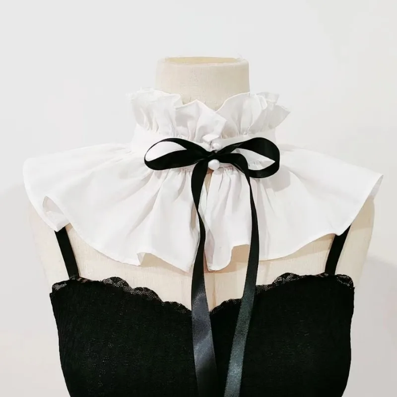 

1 Piece of French Court Style Lapel Artificial Bow Tie, Woven Shoulder Accessory, with A Tie Bow Tie, Retro Scarf Bow Tie.