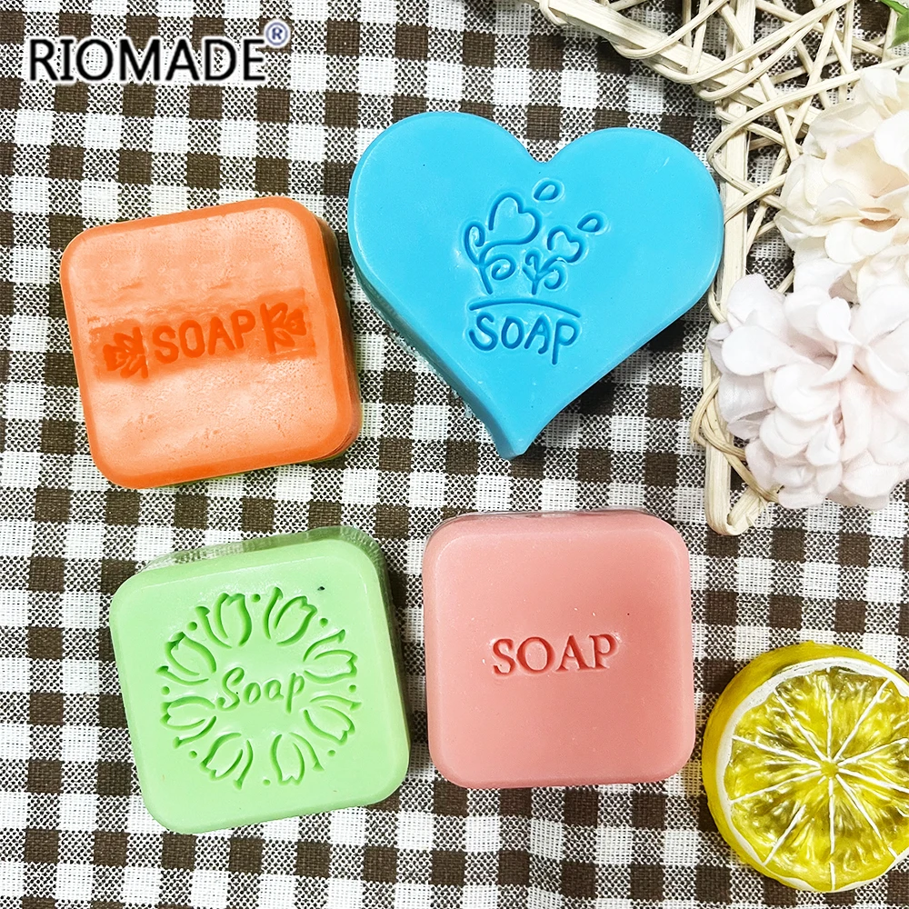 Innovative And Creative SOAP English Alphabet Style Transparent Acrylic Soap Seal Diy Decorative Tool Convenient Hand Made Stamp