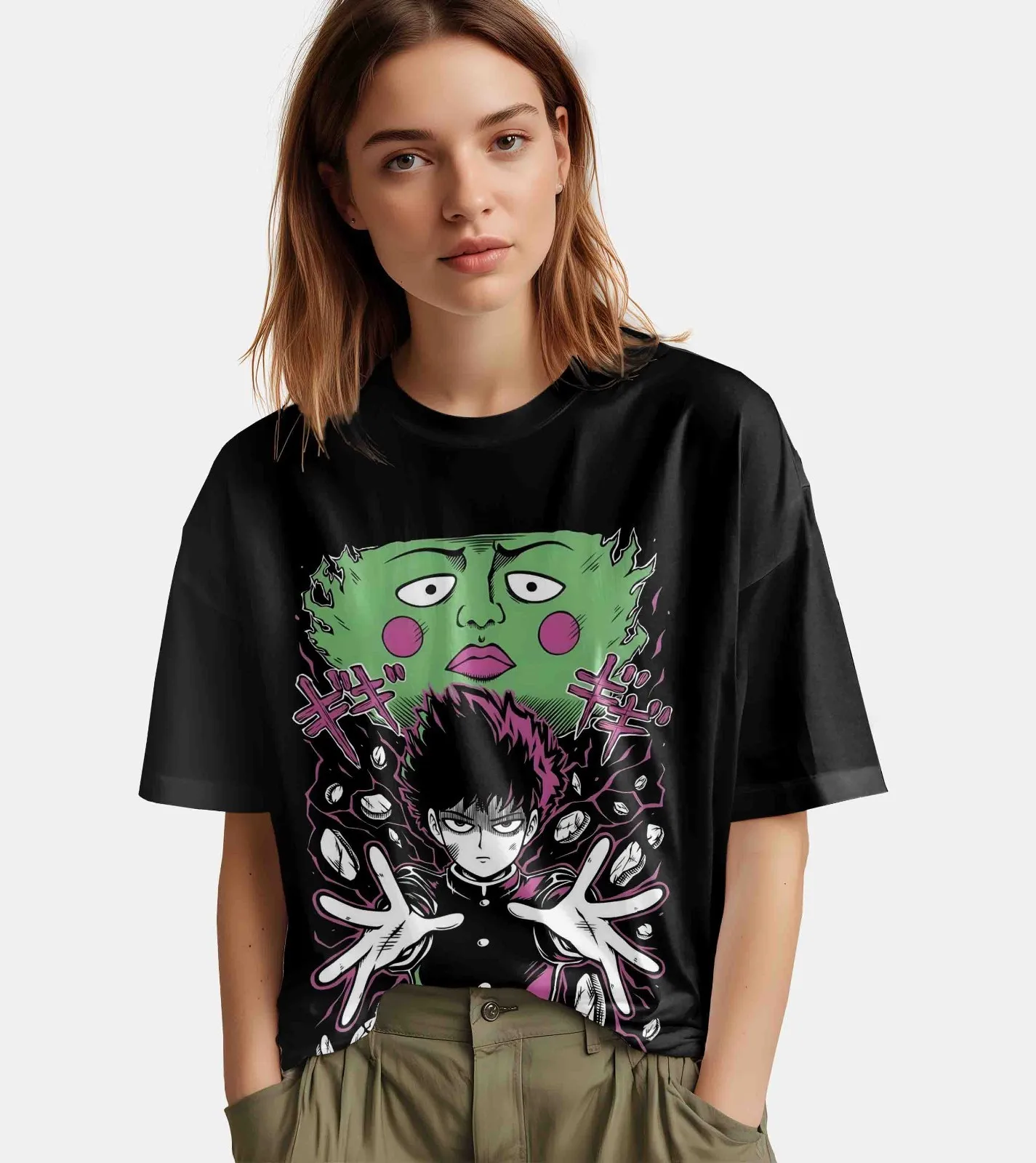 Mob Psycho 100 Shirt Shigeo Kageyama Tshirt Reigen T-Shirt Ritsu Teru Anime Tee view 4