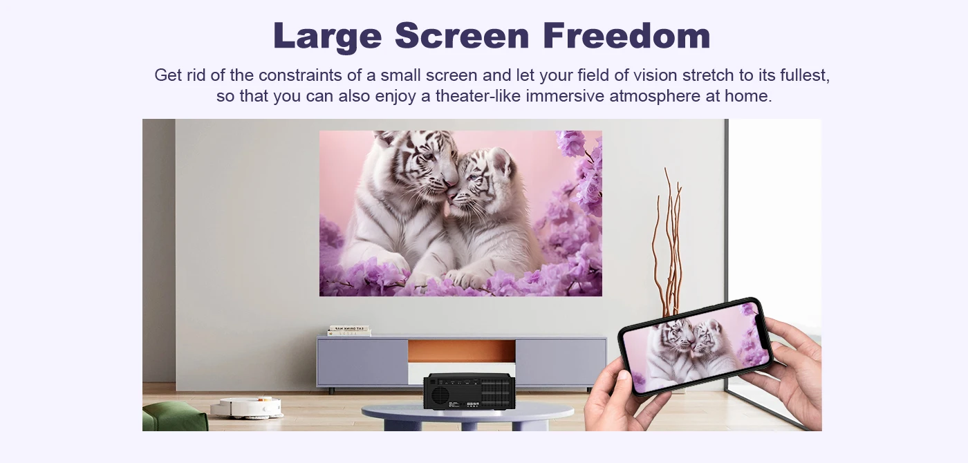 DESS Smart Projektor 1080P Autofokus Android TV-System Projektor Staubdichtes Versiegeltes Objektiv Schlafmodus Kommerzieller Outdoor-Projektor – Detail 9
