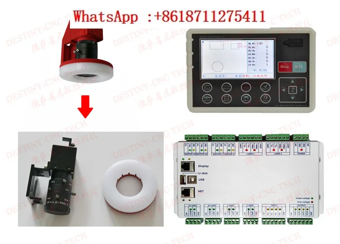 Small vision CCD laser control system ZY-4321 CO2 laser engraving and cutting machine camera scanning