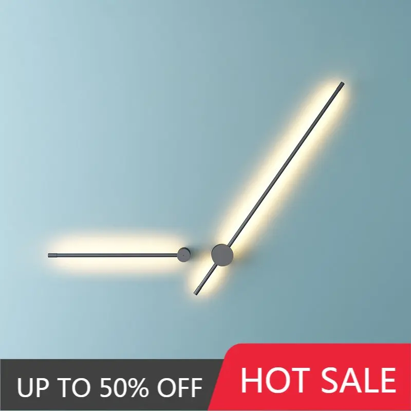 Modern Creative Simple LED Wall Lamp Nordic Minimalist Living Room Home Decor Sofa Background Wall Light Bedroom Bedside Lamps