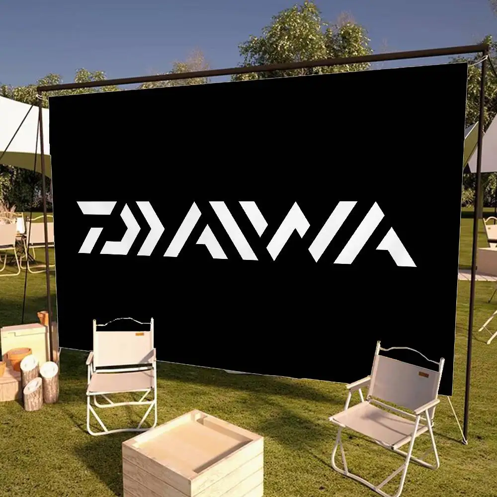 Classic Fishing Tackle Logo D-Daiwa Cartoon Flag Wall Hanging Banner Decoration Household Home Decor