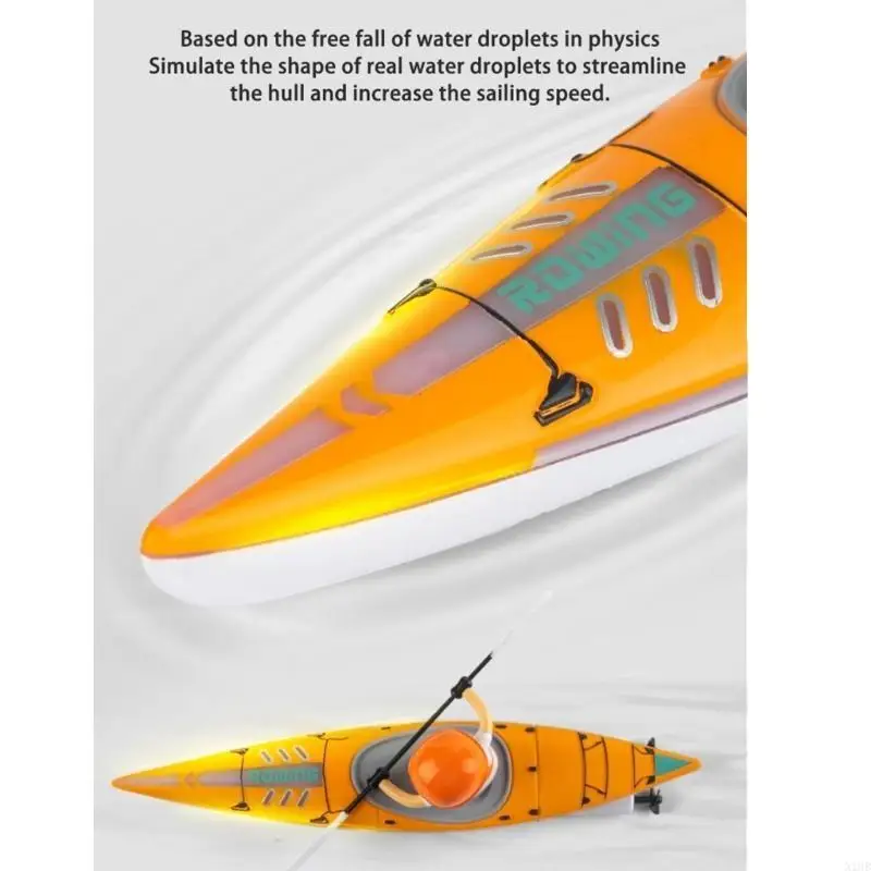 لعبة التحكم عن بُعد لعبة القوارب السريعة RC for Boots Lakes مقاومة للماء التحكم عن بُعد قارب الصيف التنافسي القارب التنافسي