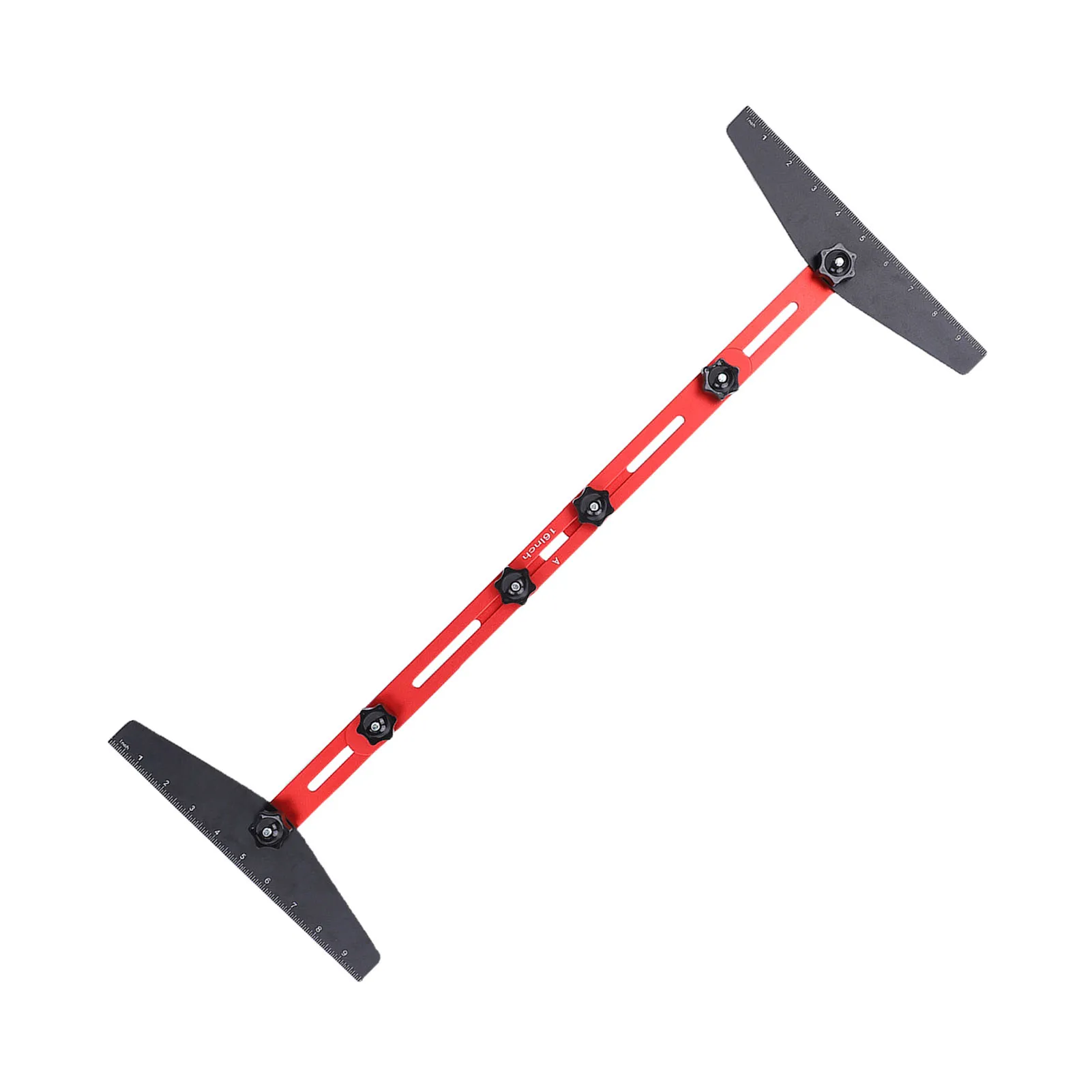 Stair Tread Template Tool Measuring Jig Aluminum Alloy Gauge Adjustable Sliding Installer with Case for Layout Projects